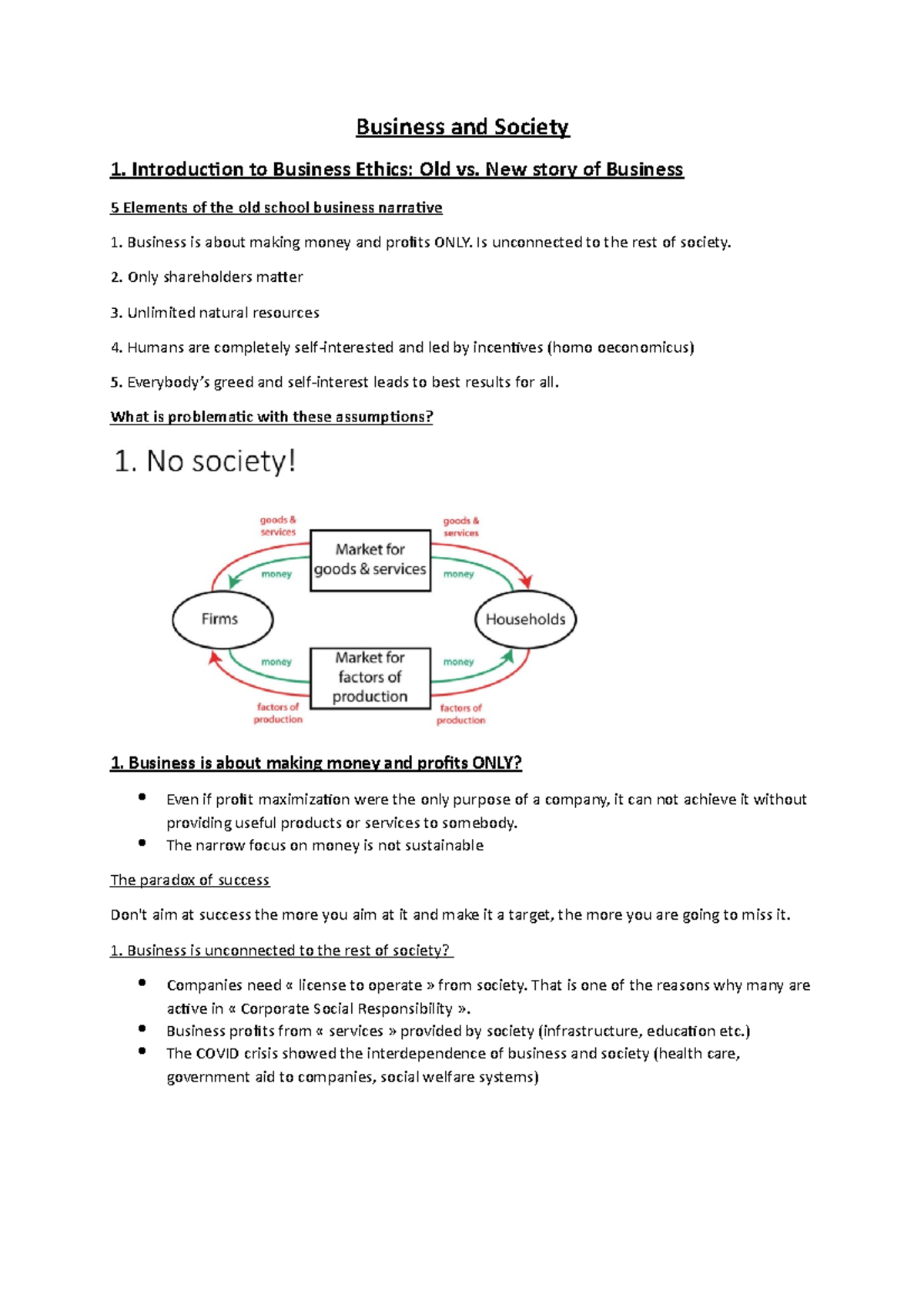 Business Ethics Overview: Insights for BUS 101 Final Exam Review - Studocu