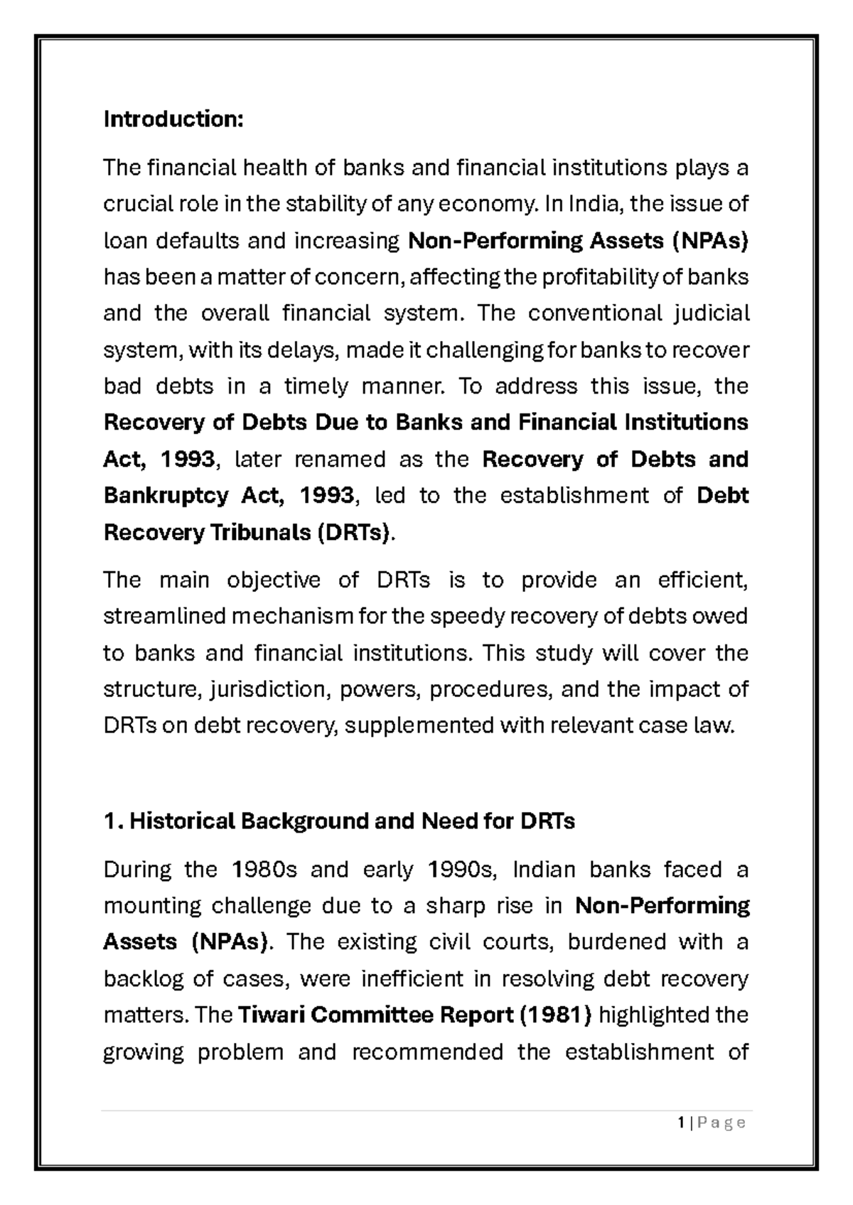 DRT Overview: Structure, Jurisdiction, and Impact on Debt Recovery ...