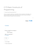 ITEC C173 - Scripting and Programming - Foundations - Studocu