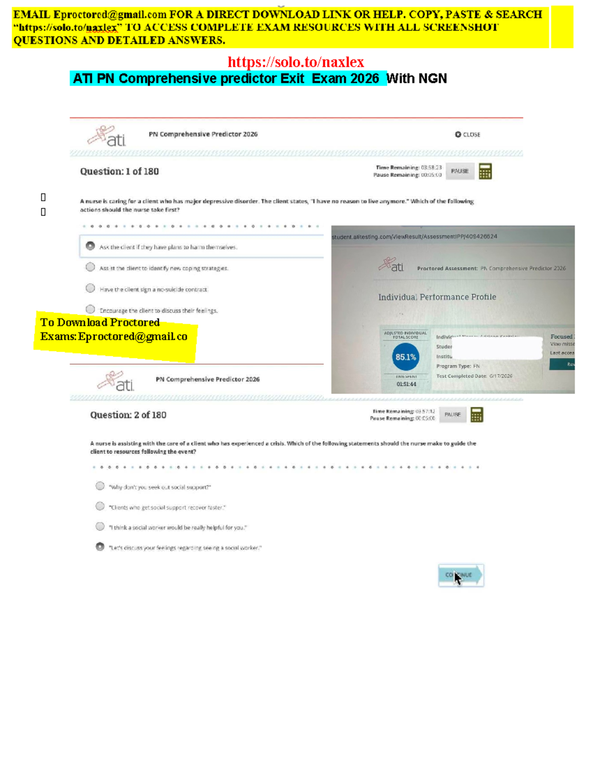 ATI PN Comprehensive Predictor Exit Exam Study Guide 2026 - Studocu
