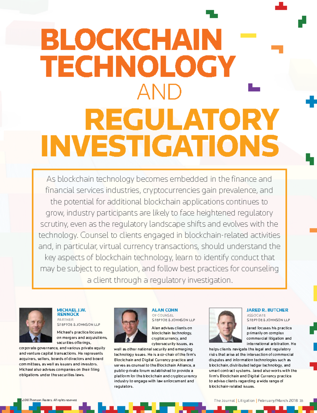 LIT 2018: Blockchain Tech & Regulatory Investigations Overview - Studocu