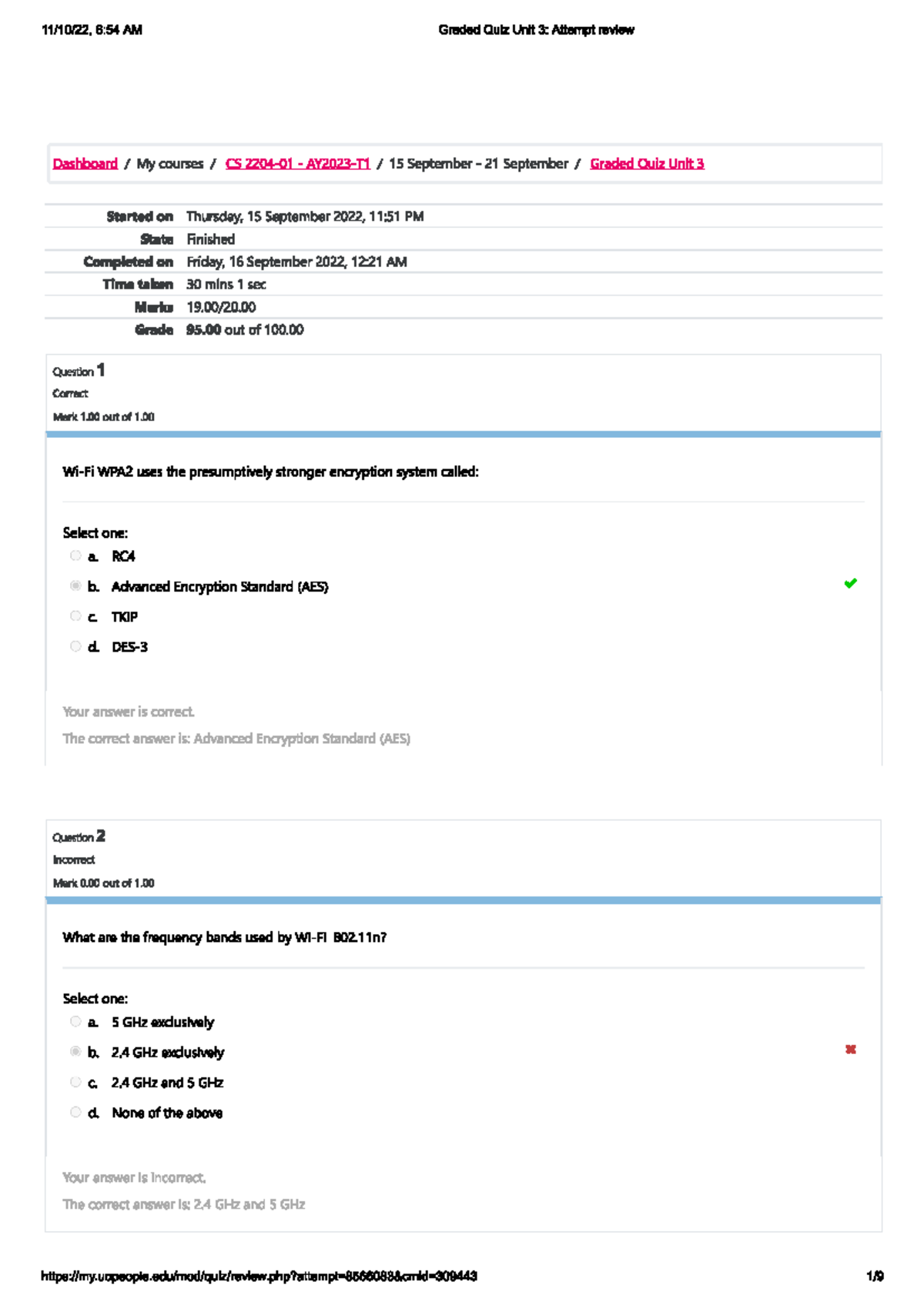 CS 15 Graded Quiz Unit 3: Summary and Answer Review - Studocu