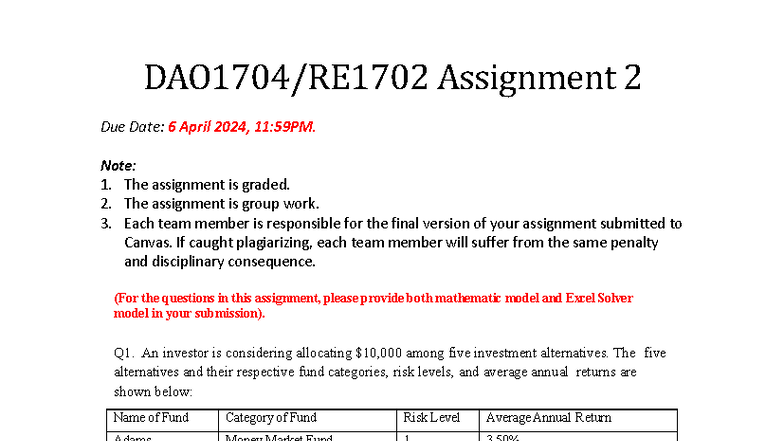 Assignment 2 - practice - DAO1704/RE1702 Assignment 2 Due Date: 6 April ...