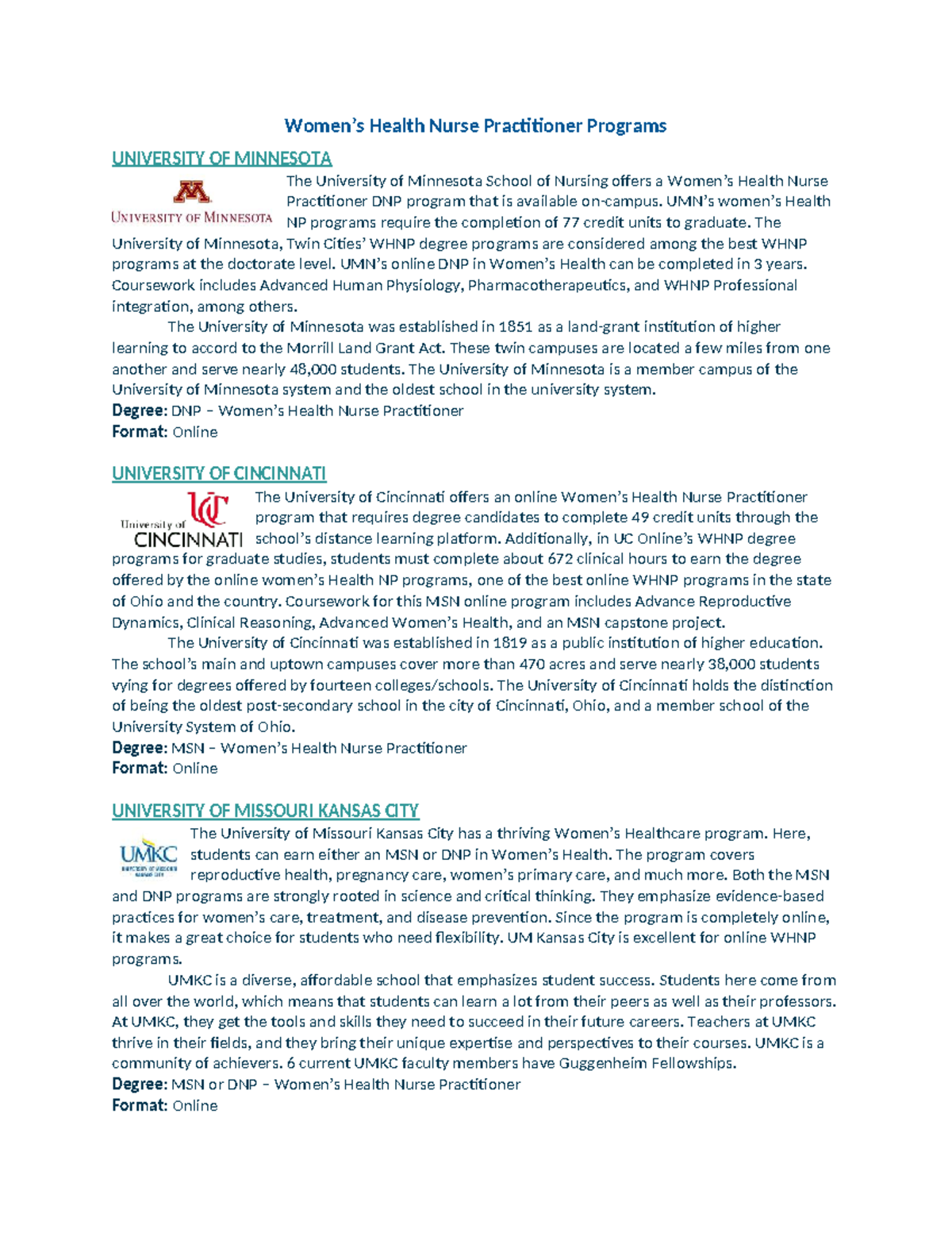Health Nurse Practitioner Online Programs Overview (DNP & MSN) - Studocu