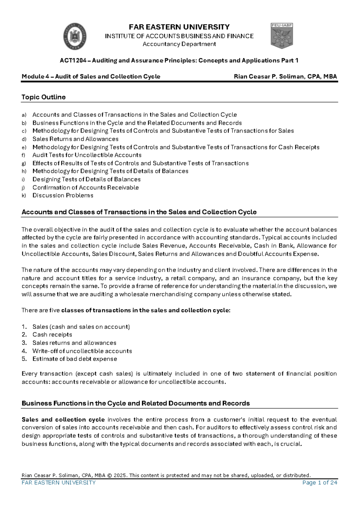 AACA+Part+1+Module+4+Audit+of+Receivables+2025+Student - Rian Ceasar P ...