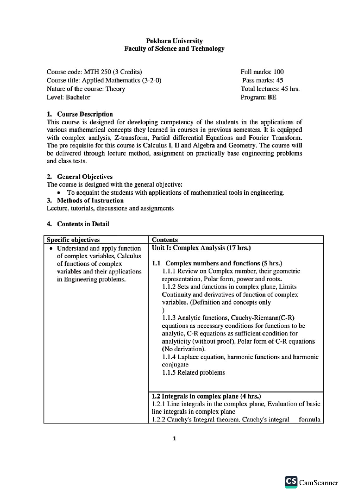 Applied Mathematics Overview and Core Concepts - Studocu