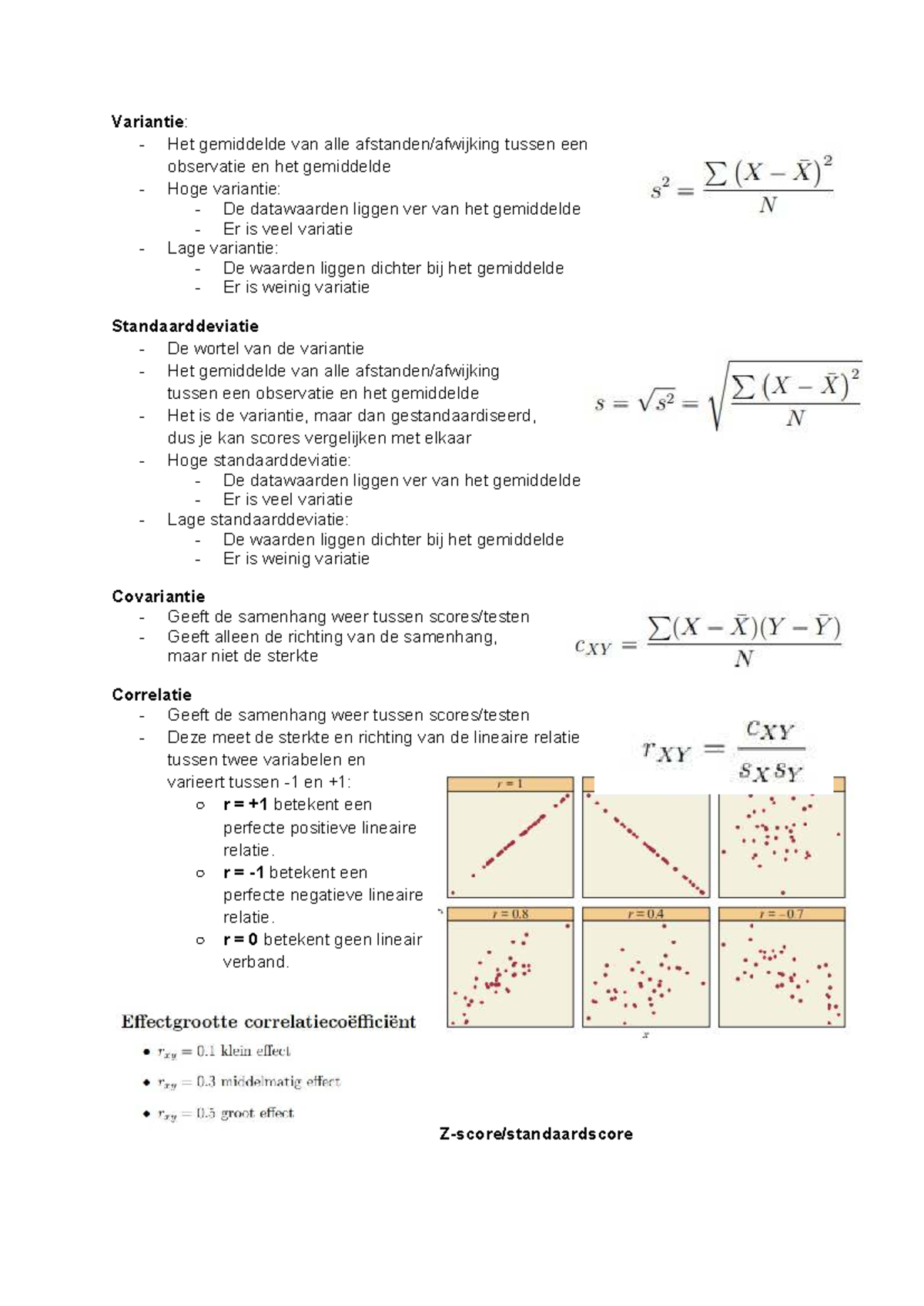 Testen en Meten - Samenvatting Psychometrics: Variantie en ...