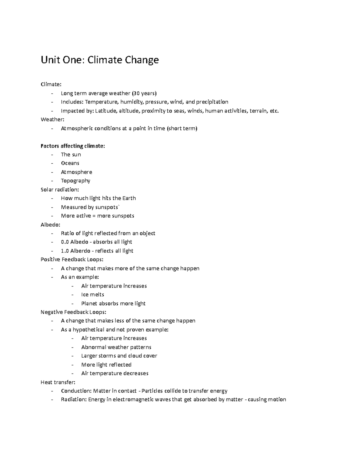 Grade 10 - Semester 1 - Comprehensive Science Study Notes - Studocu