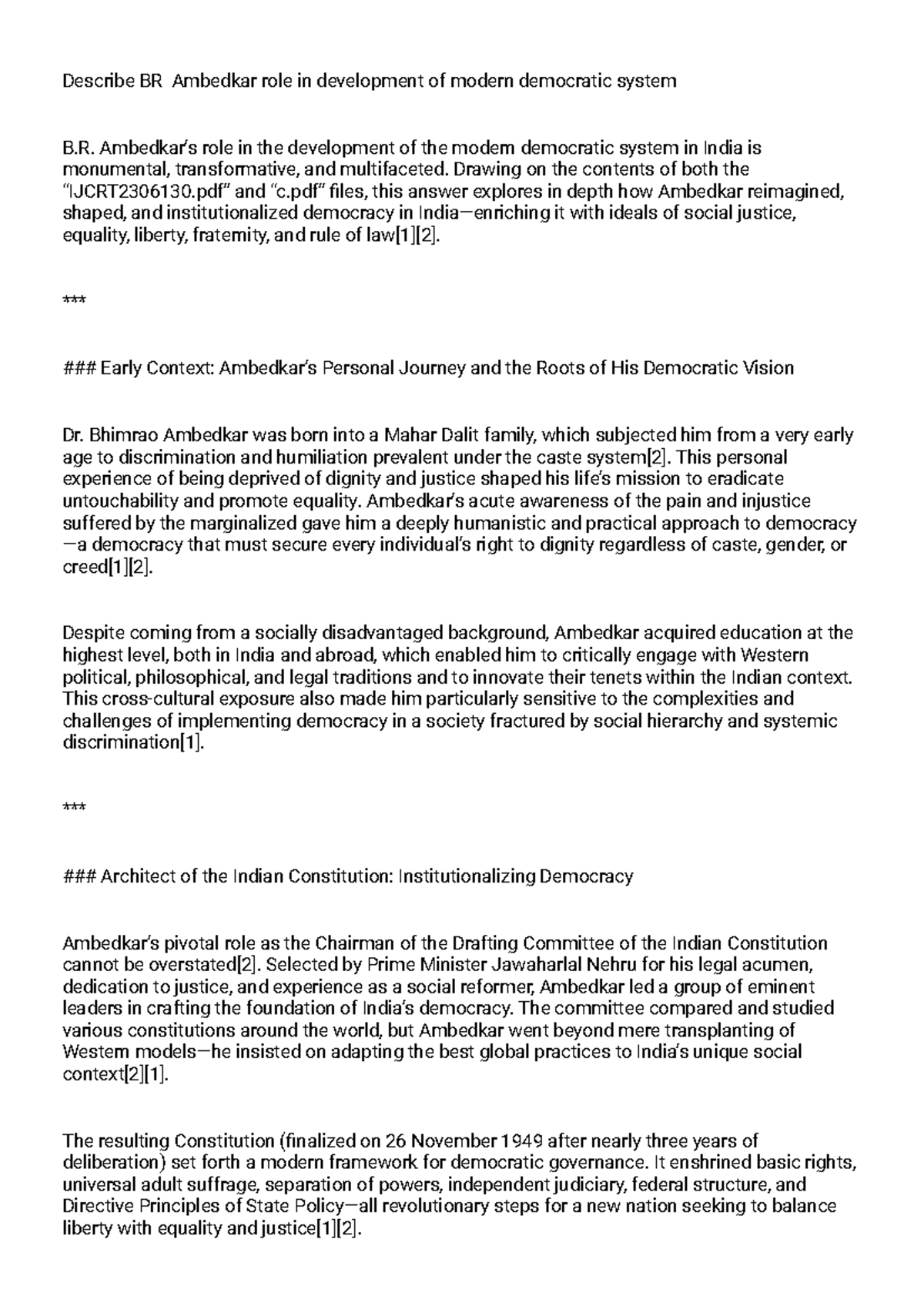 B.R. Ambedkar's Vision on the Hindu Code Bill: A Democratic Perspective ...