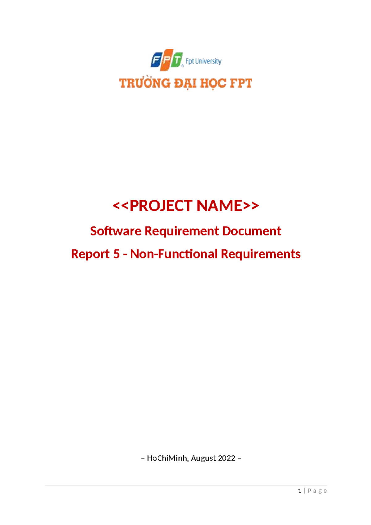 SWR302 Software Requirements Document Report 5: Non-Functional ...