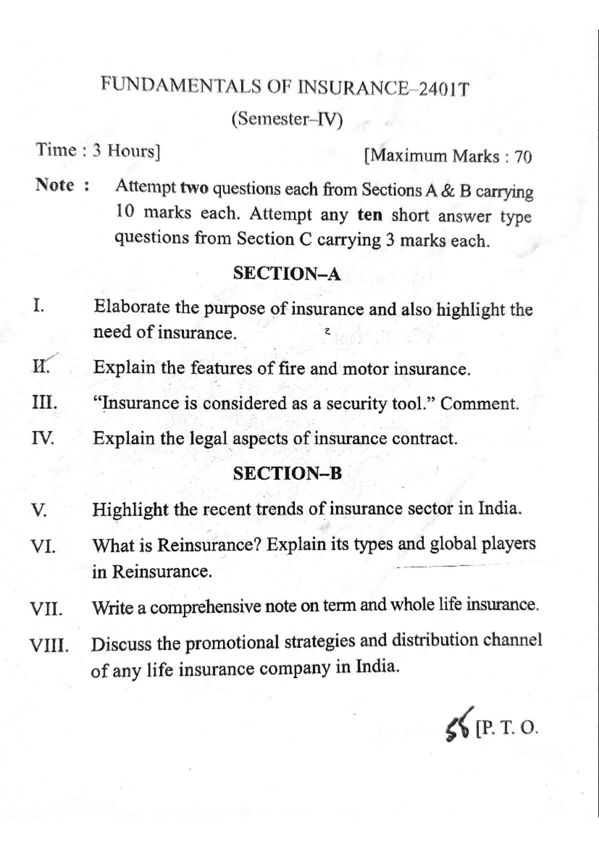 Fundamentals of Insurance: Key Concepts and Principles - Studocu