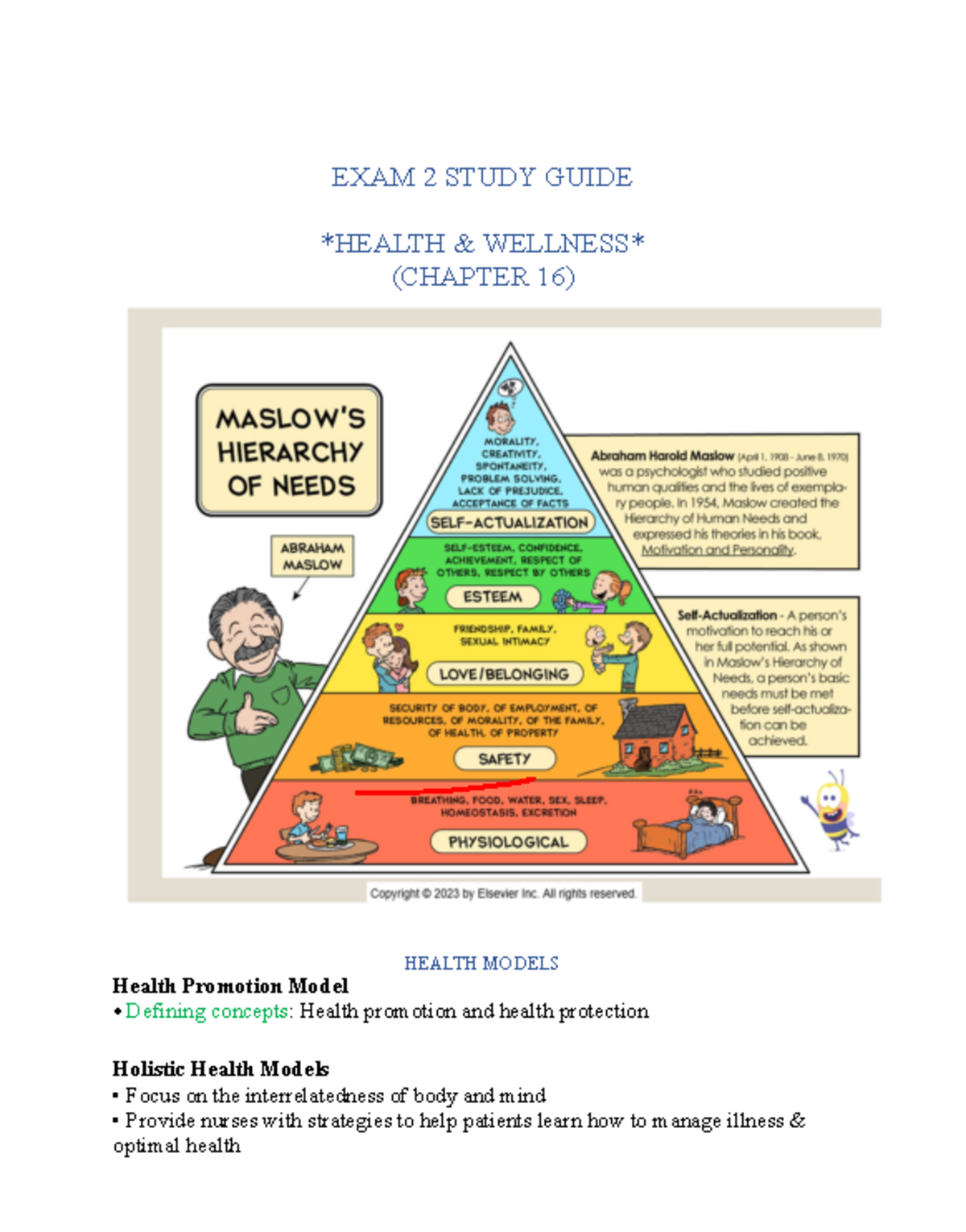 FILE 9601 - Study guide - EXAM 2 STUDY GUIDE HEALTH & WELLNESS (CHAPTER ...