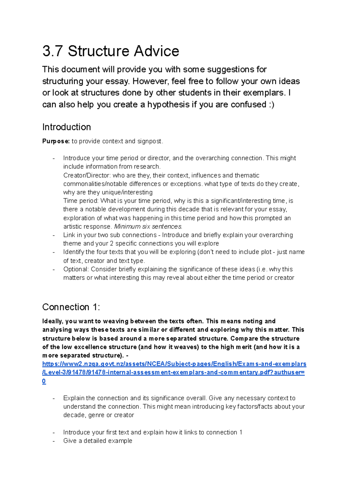 3.7 Essay Structure Guidance for Effective Writing - Studocu