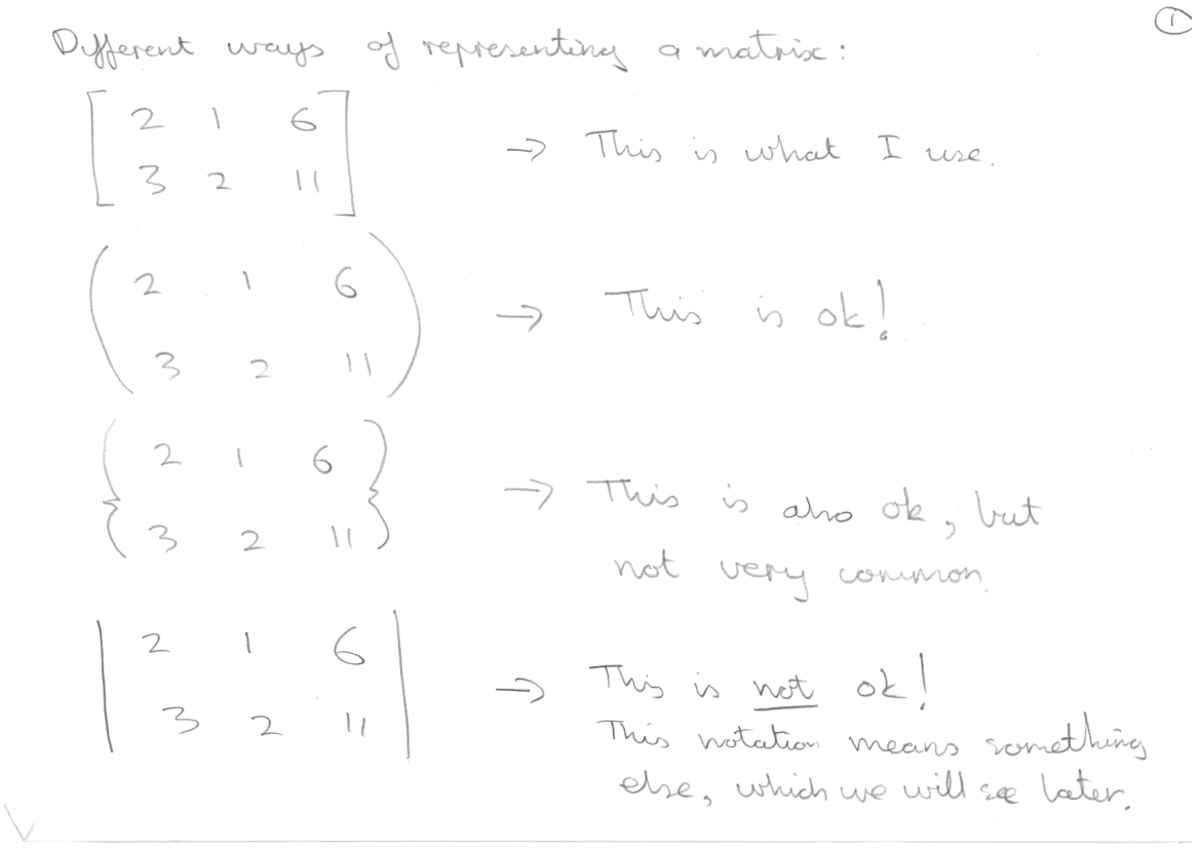 MATH1722 Class Examples: Matrix Representations and Operations - Studocu