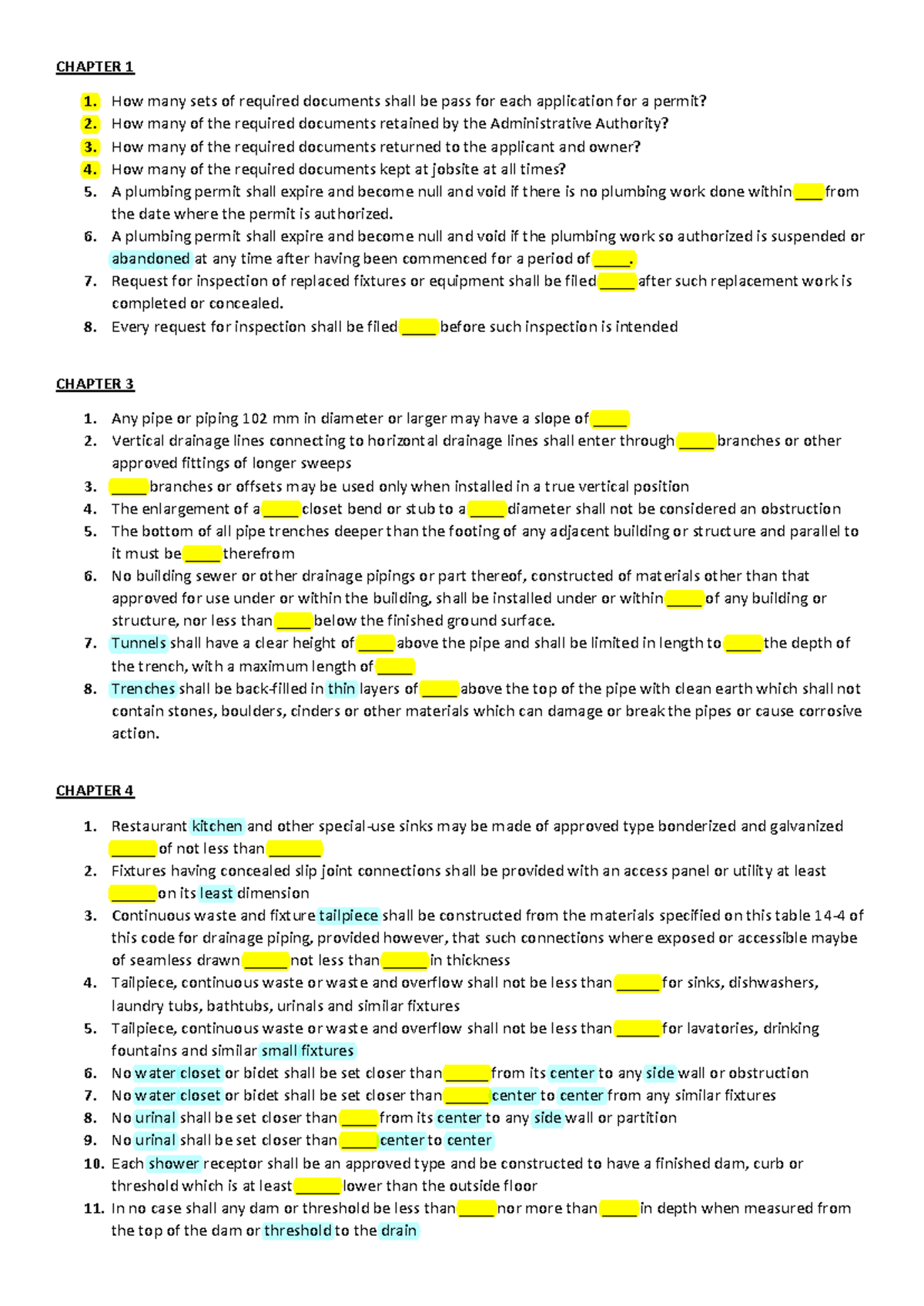 Comprehensive Plumbing Guide RNPCP: Key Concepts and Requirements - Studocu