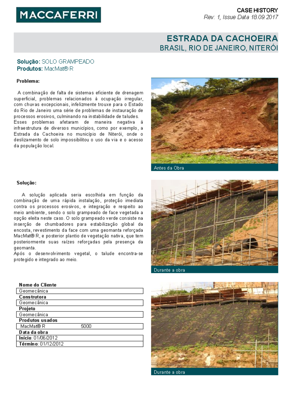 CASE STUDY: Erosion Issues & Solutions on Estrada da Cachoeira - Studocu