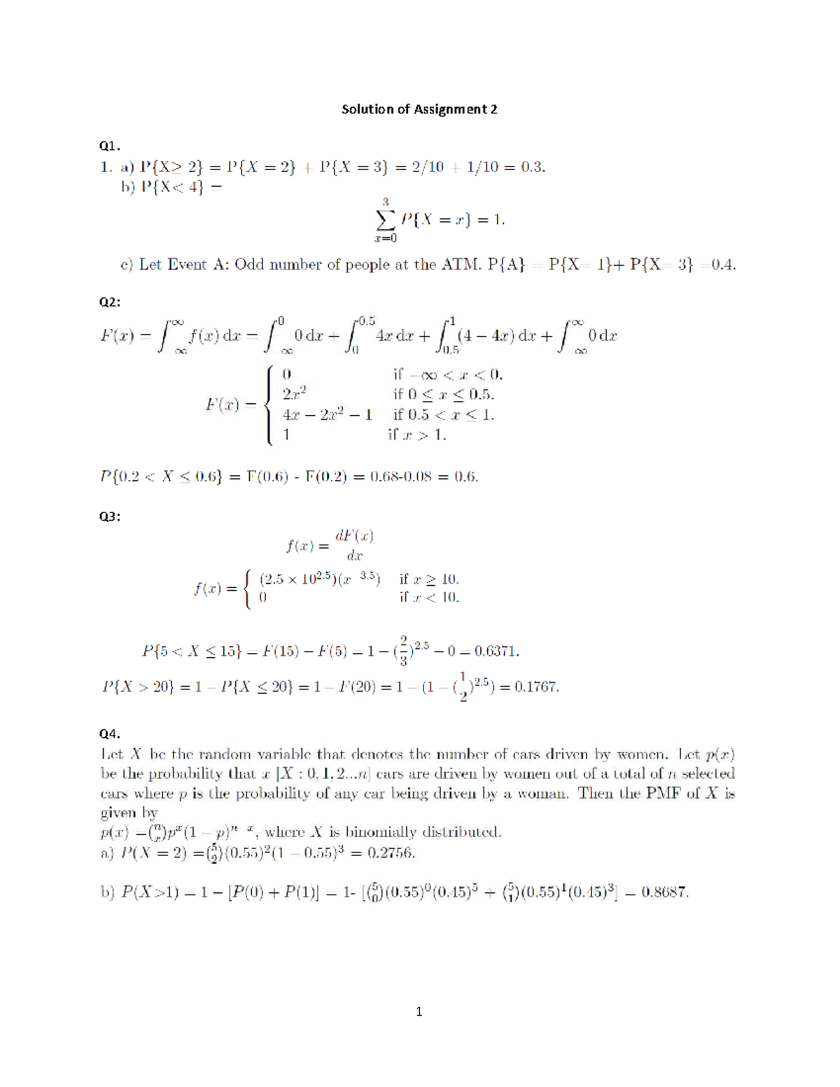 SDSC2102 Assignment 2 Solutions: Confidence Intervals & Hypothesis ...
