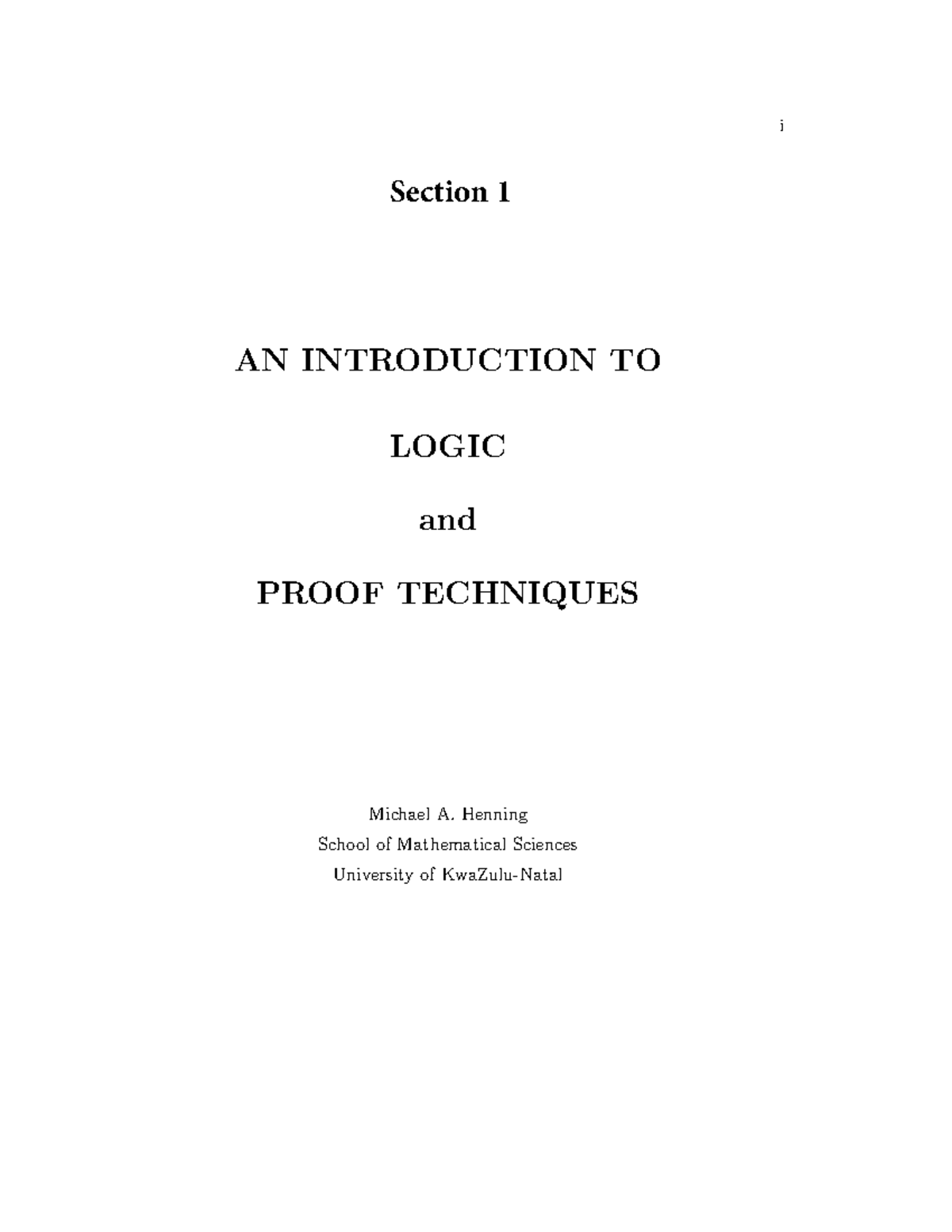Maths 195 Sem 1: Logic and Proof Techniques Notes - Studocu