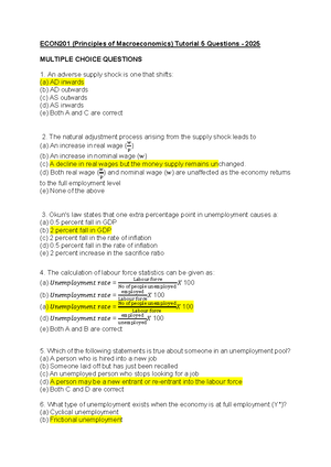 Econ 201 Tutorial 6: Key Concepts in the Keynesian Model Explained ...