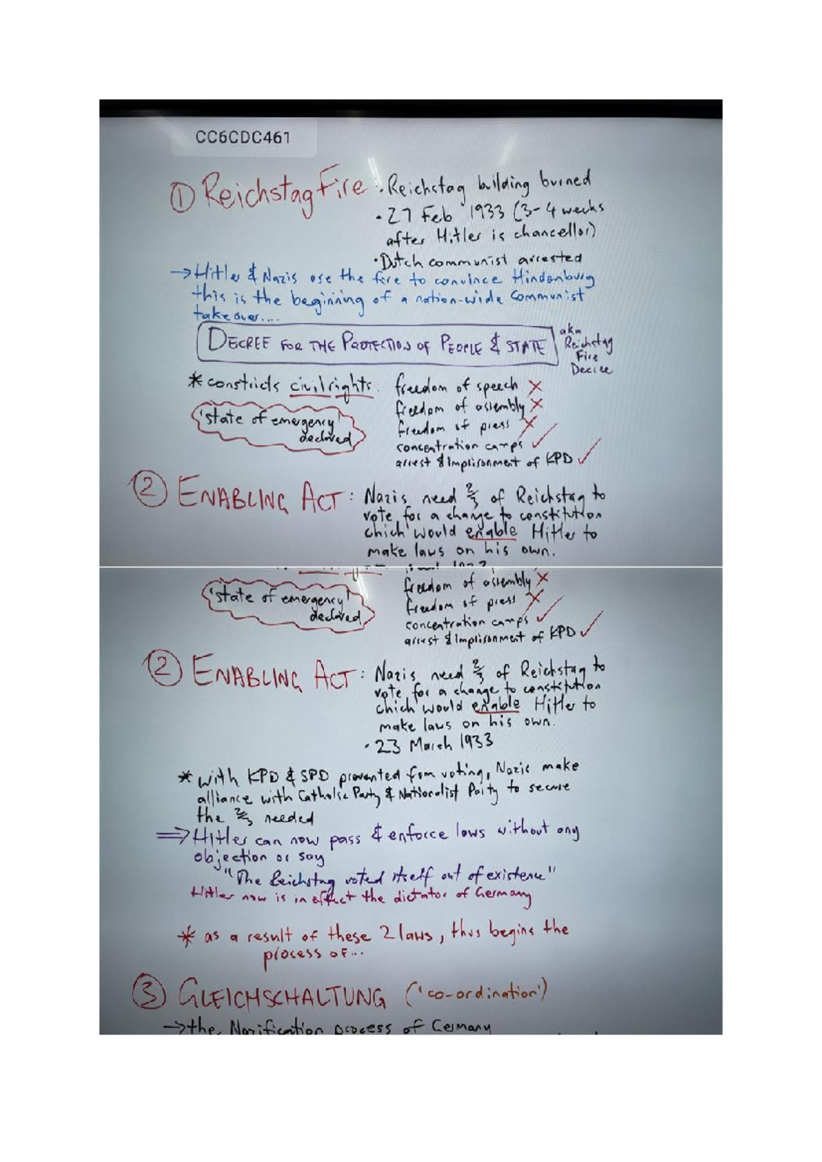 CC6CDC461 Final Exam: Consolidation of Power in Nazi Germany - Studocu