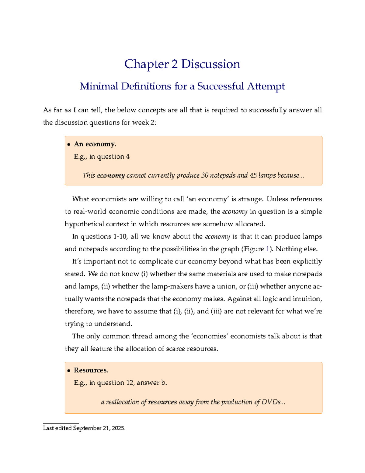 Chapter 2: Production Possibility Frontier & Opportunity Cost Analysis ...
