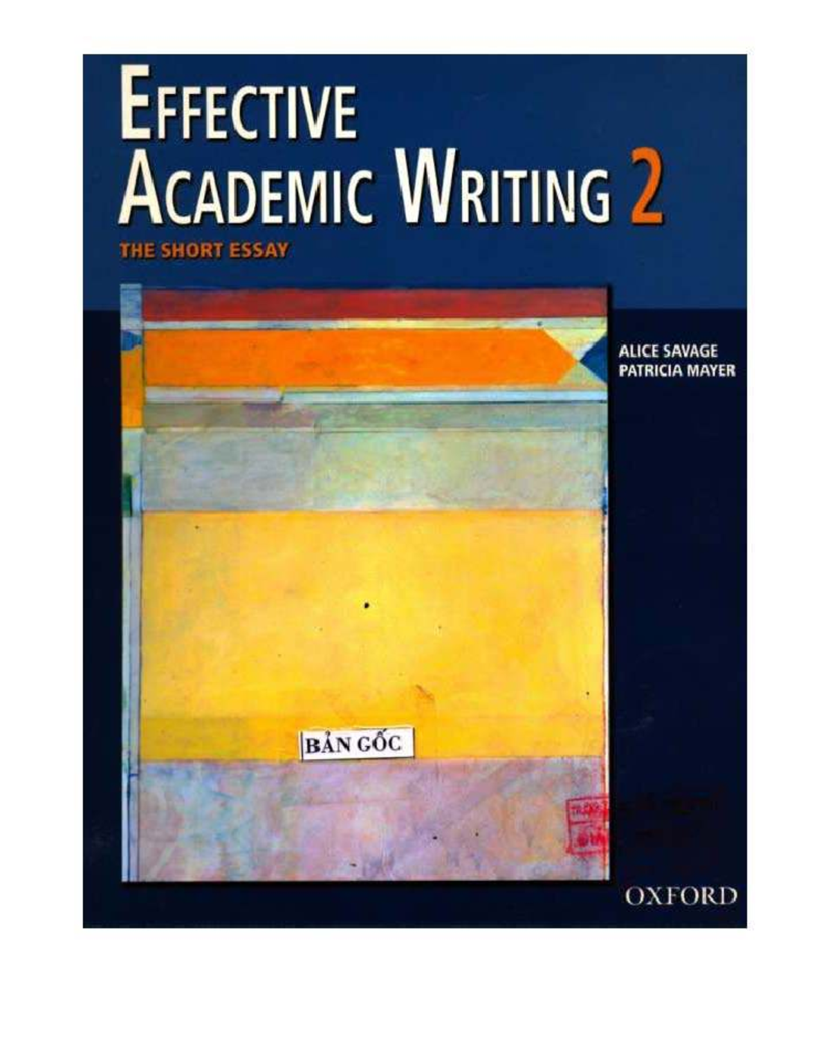 Effective Academic Writing 2: The Short Essay Guide - Studocu