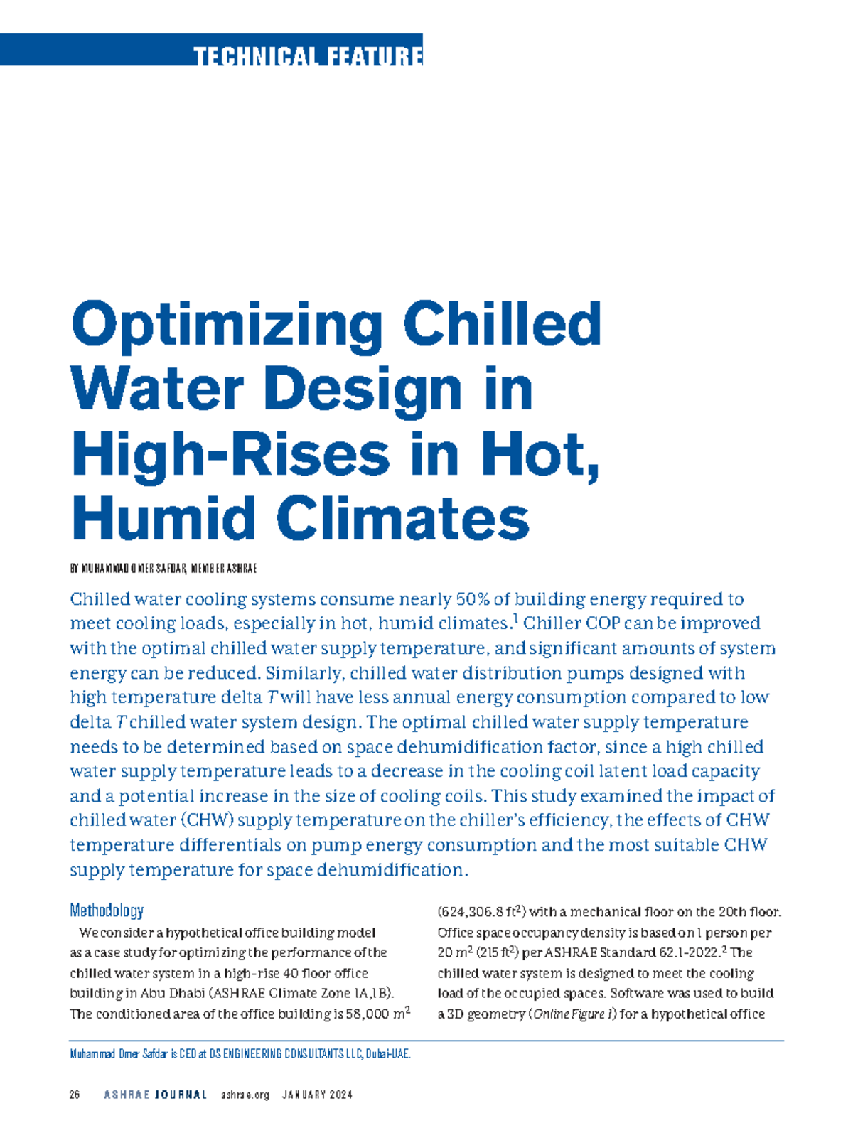 Optimizing Chilled Water Design in Hot, Humid Climates (Research-CHW ...