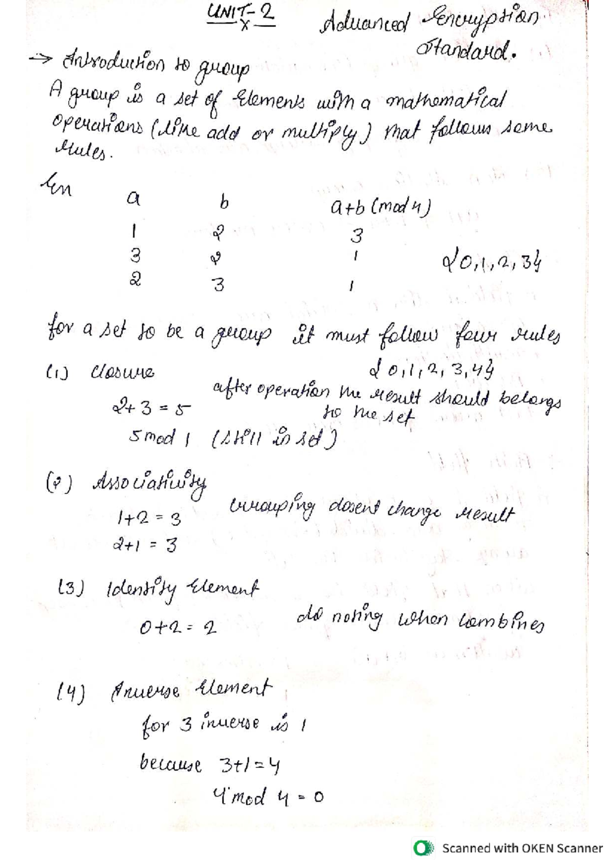 Cryptography Unit 2 Study Guide for Semester Exam - Studocu