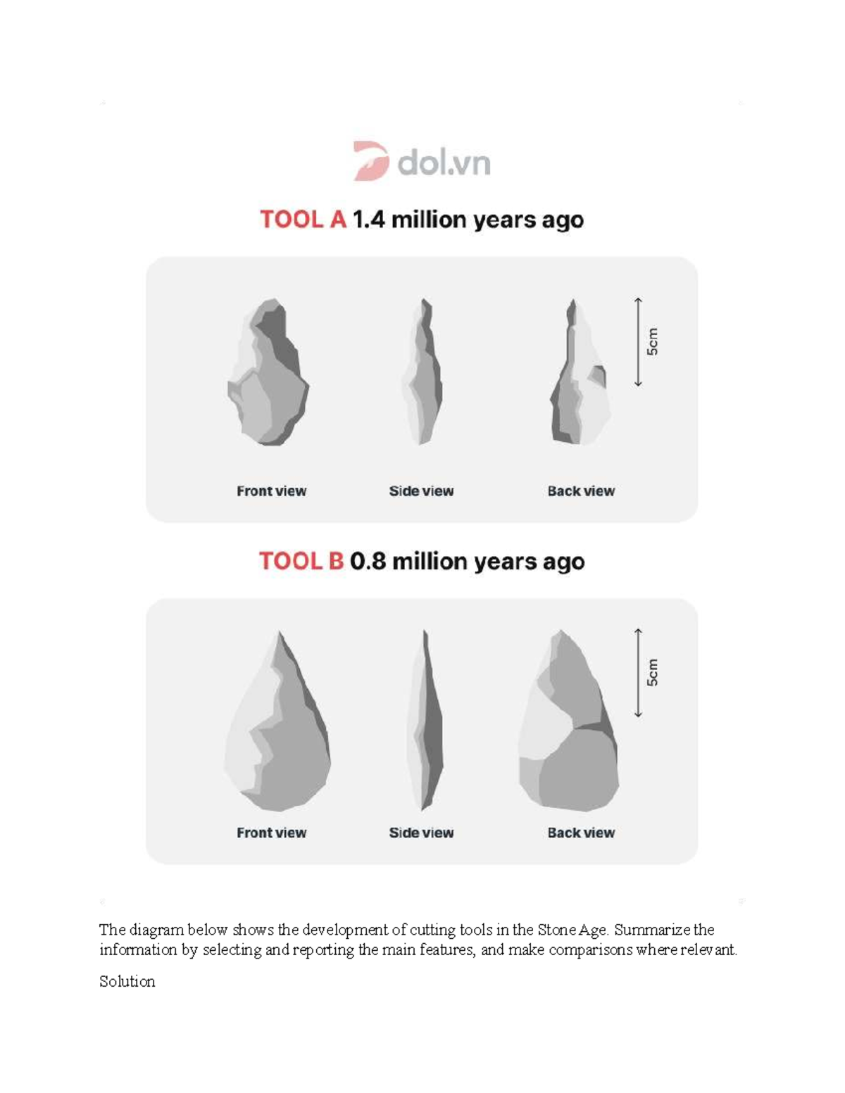 Evolution of Cutting Tools in the Stone Age [TASK 1][Science] - Studocu