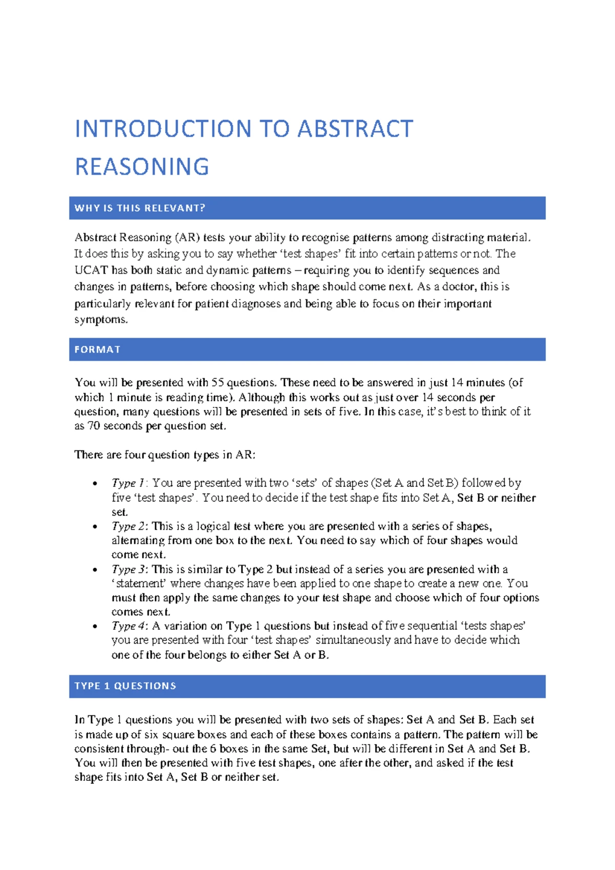 Theory of Syllogisms for UCAT Preparation (DM) - Studocu