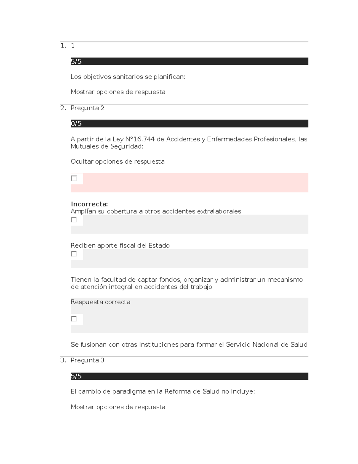 Prueba Reforma DE Salud Y Atención Primaria 1 1 5 Los objetivos