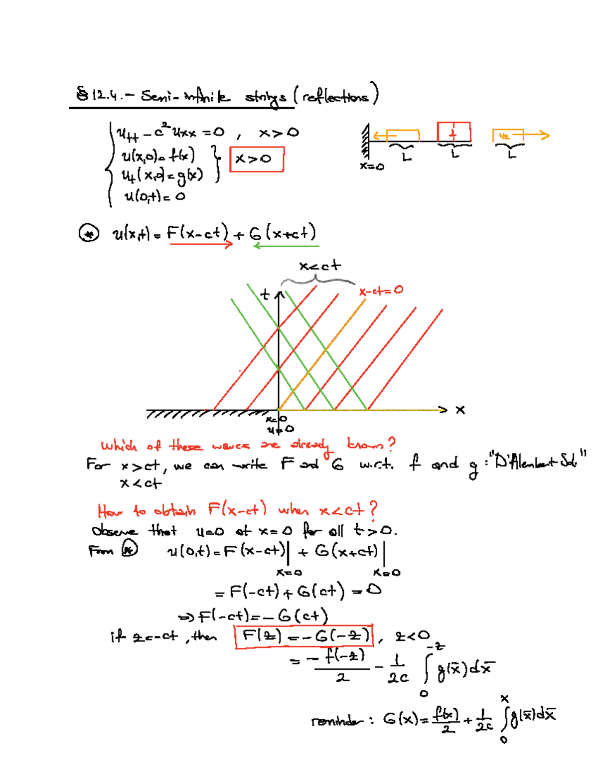 Week 7 - College Notes on Infinite Strings and Eigenvalue Problems ...