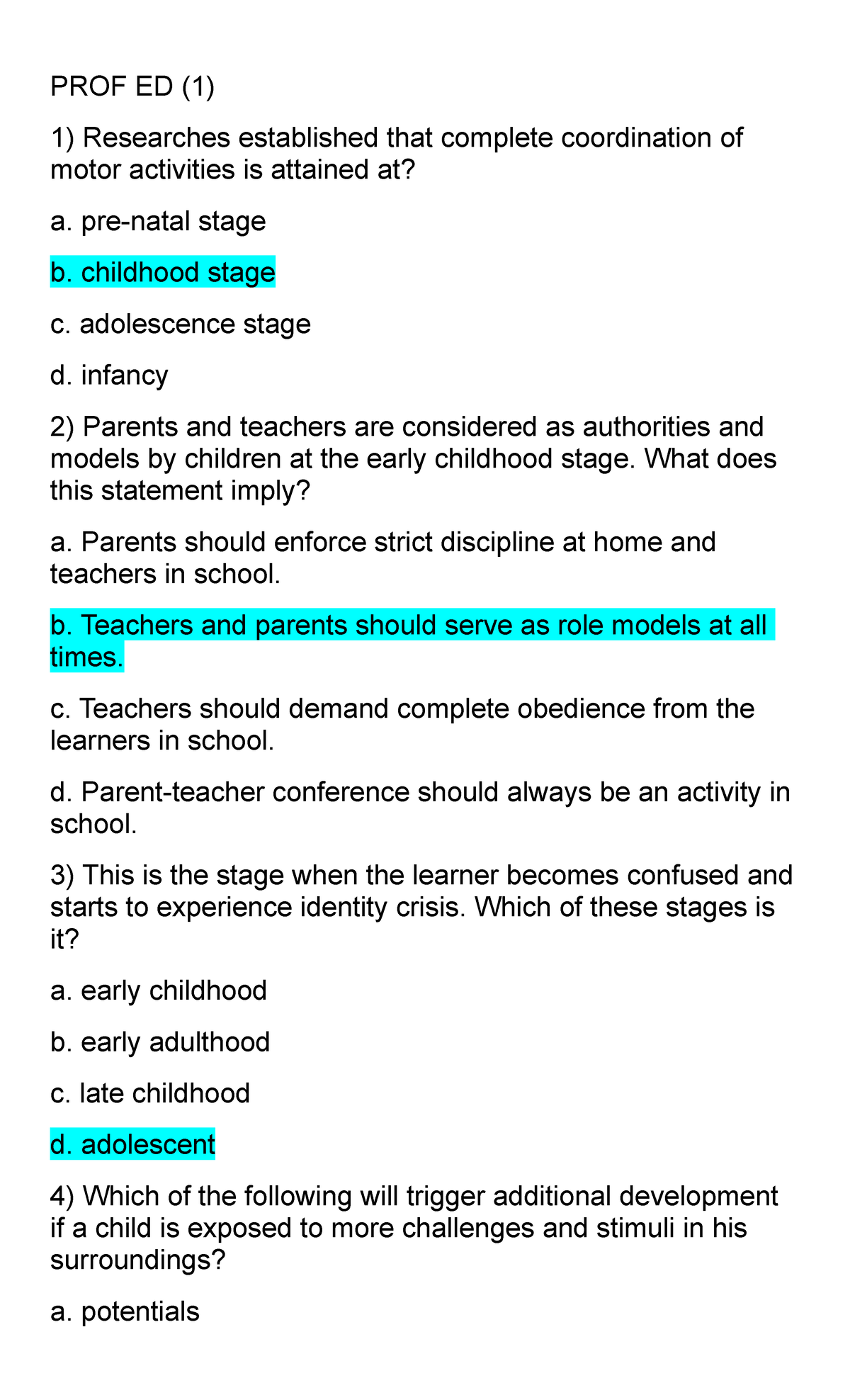 PROF ED 2 - Comprehensive Reviewer for Early Childhood Development ...
