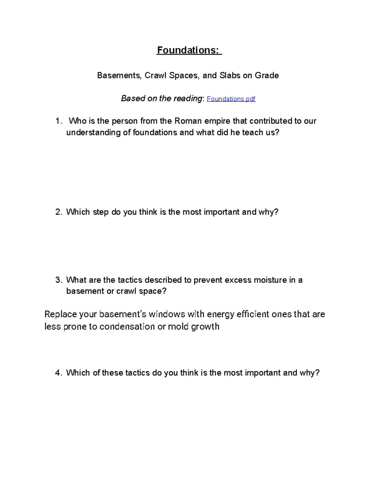 Foundations Questions (2026): Basements, Crawl Spaces & Slabs on Grade ...