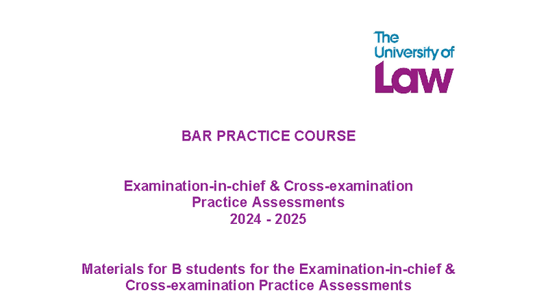 2425 skill crim unit20 ce01 student b assessment bundle - BAR PRACTICE ...