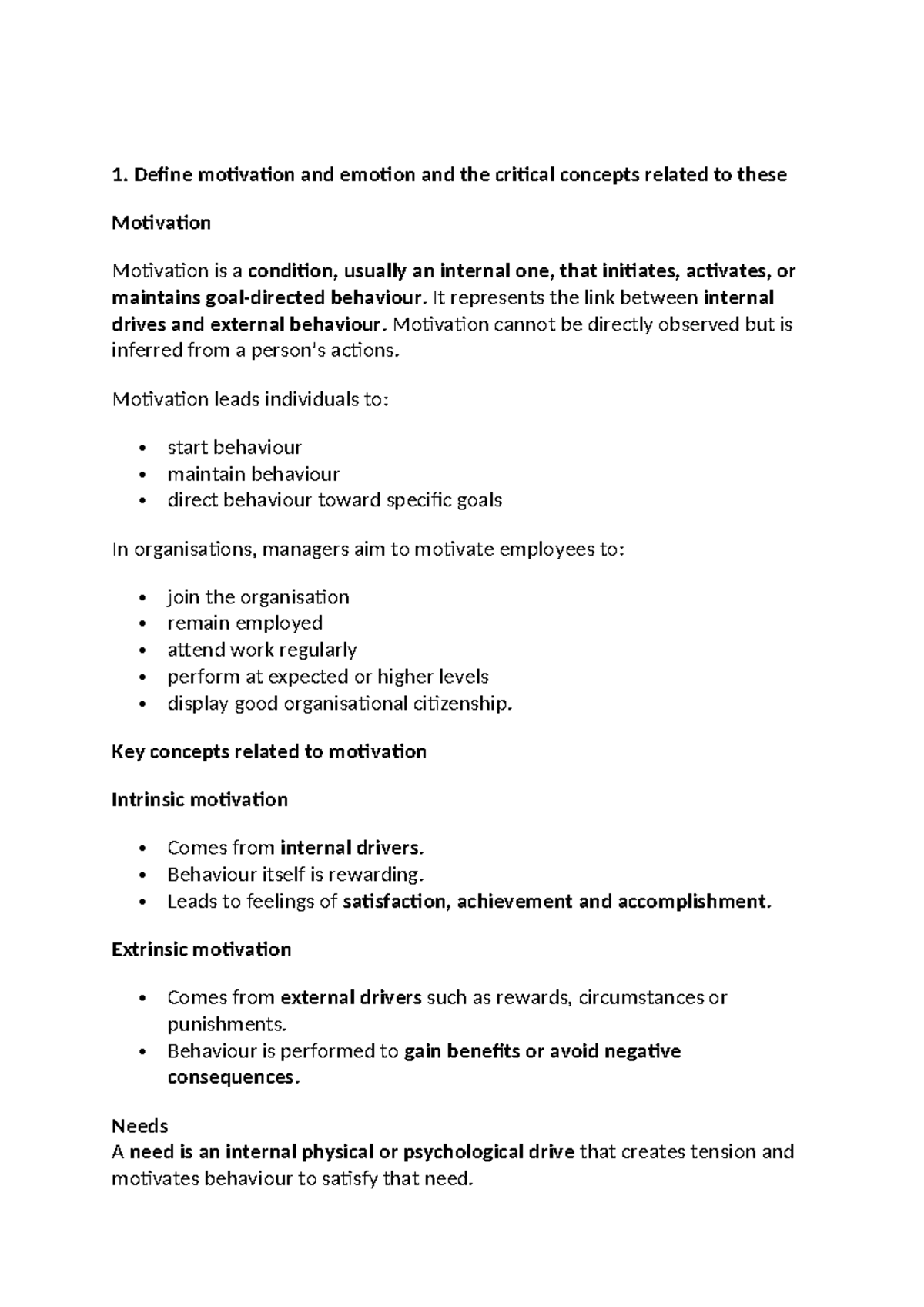 Chapter 8 Overview: Motivation and Emotion Theories in the Workplace ...