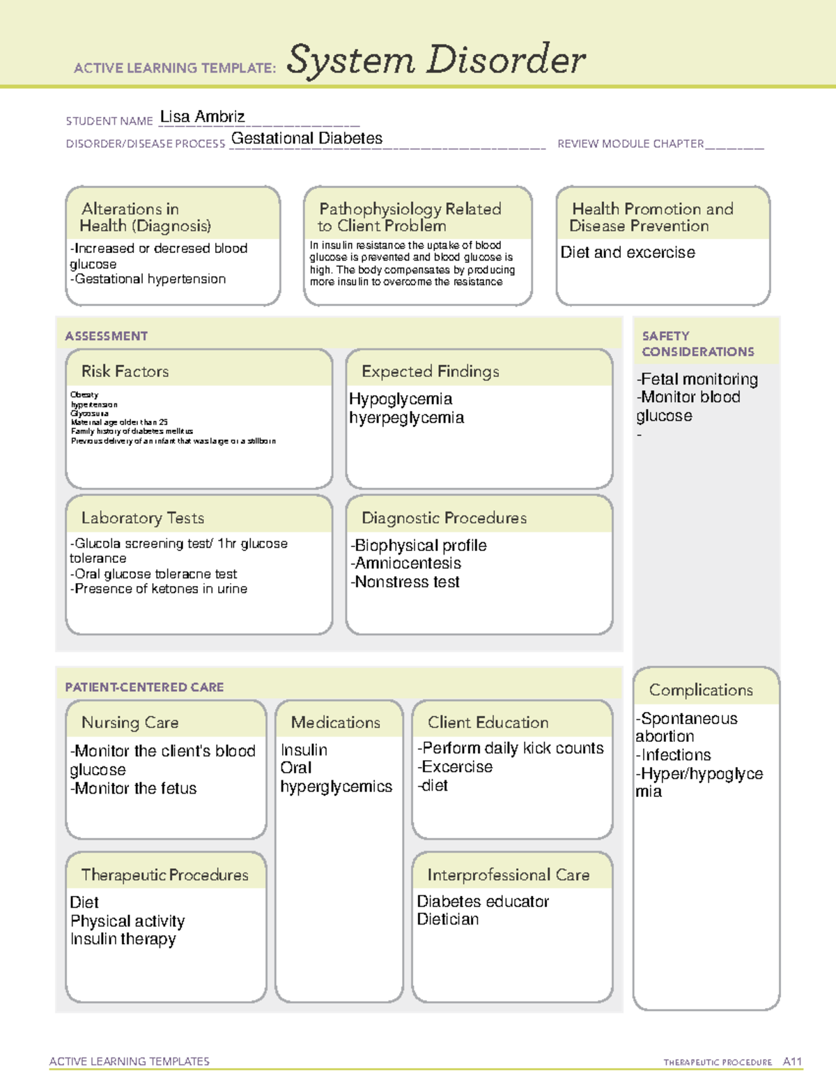GD TTS 1 - Active Learning Template for Gestational Diabetes Management ...