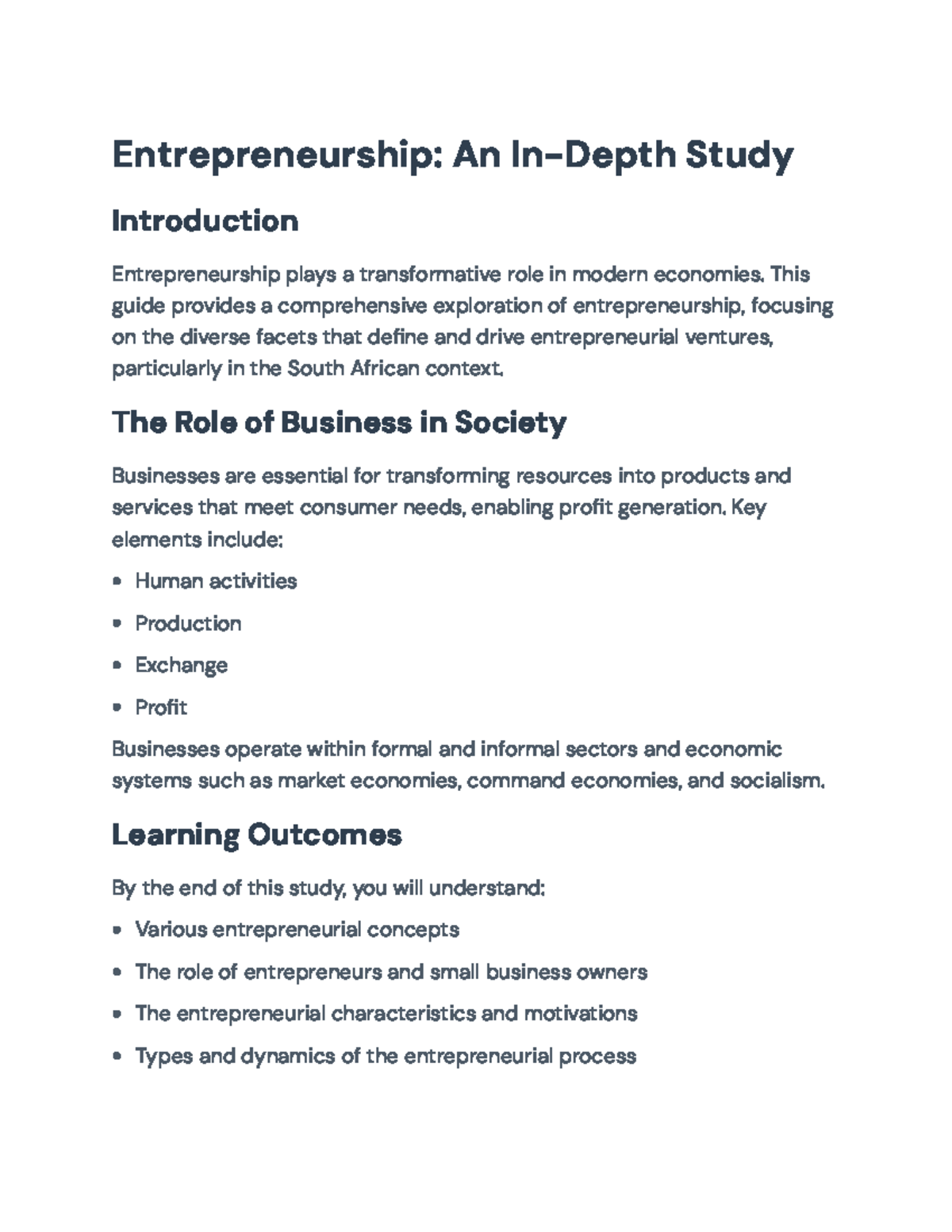 Entrepreneurship: A Comprehensive Guide to Economic Empowerment (ENT ...