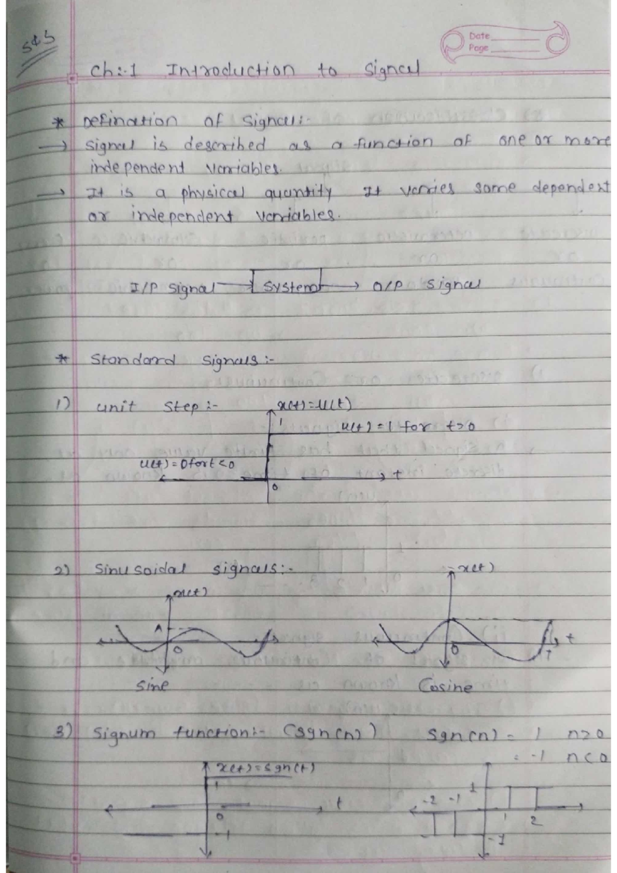 Signal Systems Notes: Chapters 1, 2, 3, 4, 6-1 Review - Studocu