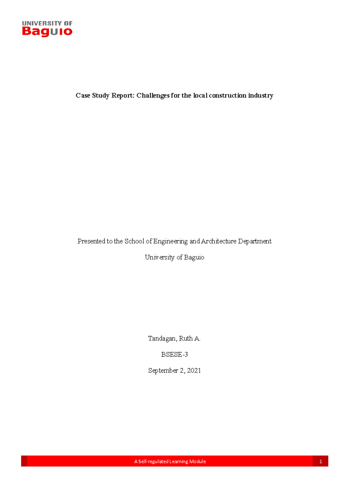 Case Study Report: Challenges of Substandard Construction Materials ...