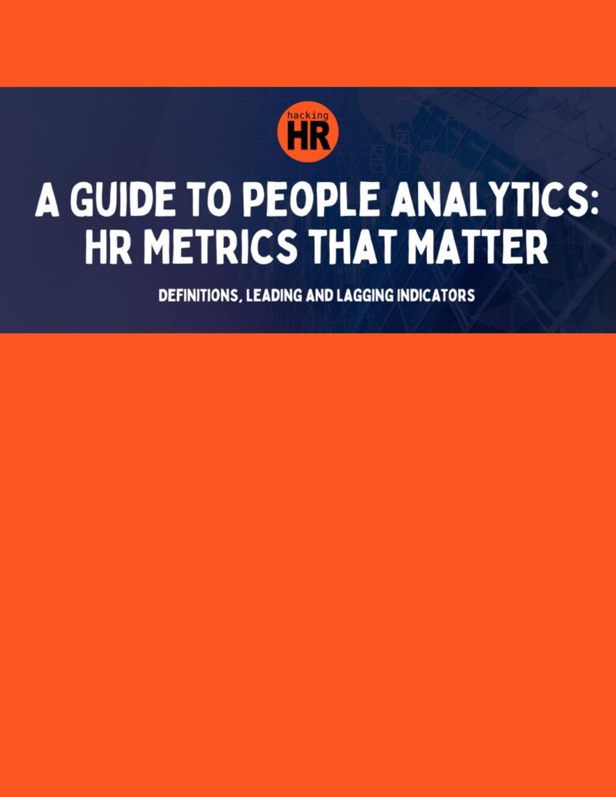 A Guide to People Analytics: HR Metrics That Matter (HRM 101) - Studocu