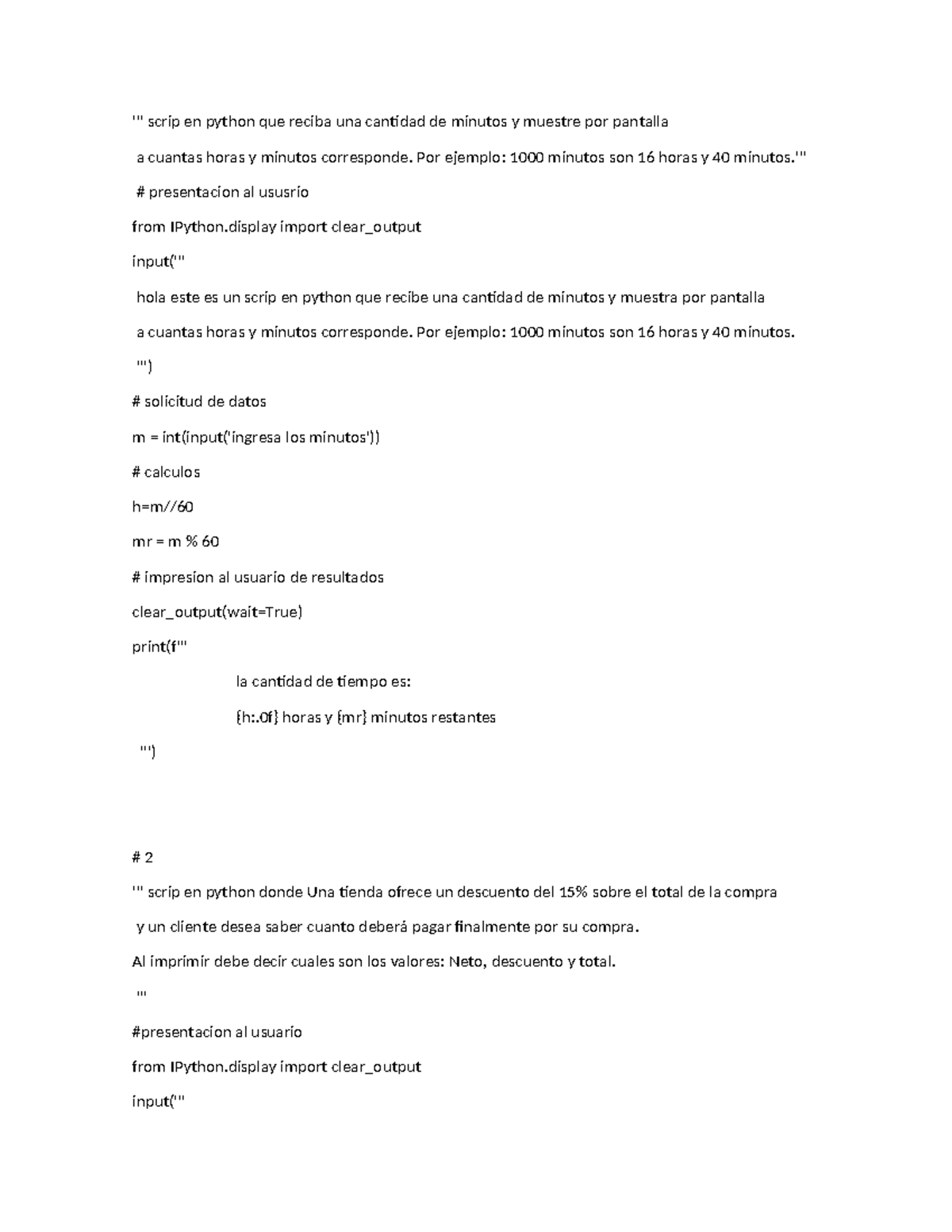 Programación - Práctica Académica: Scripts en Python para Cálculos ...