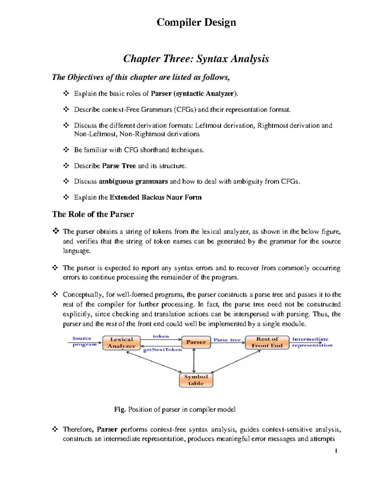 Compiler Design (CS101) Chapter 5: Intermediate Code Generation ...