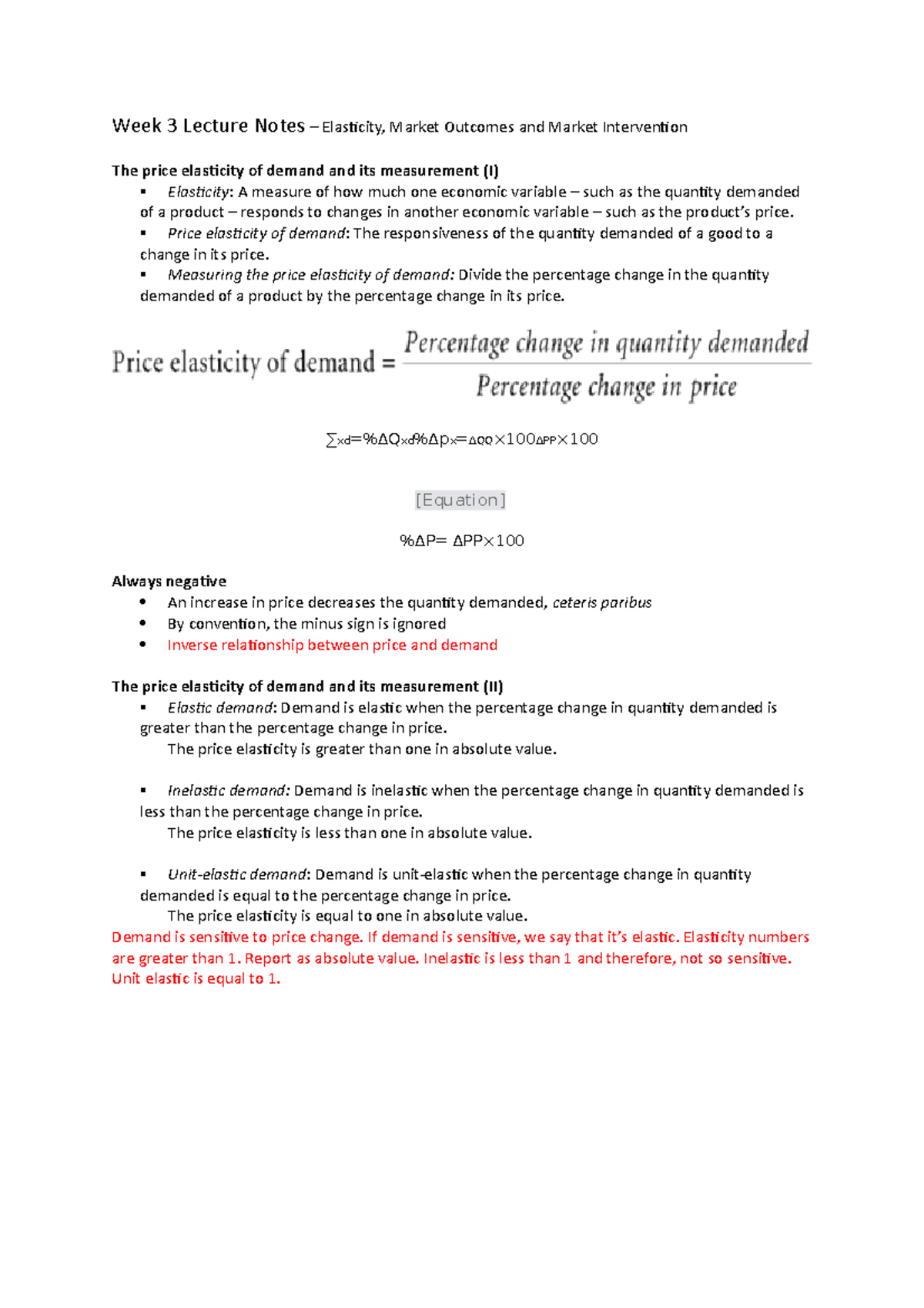 Week 3 Economics - Lecture notes week Three Lecture - Week 3 Lecture ...
