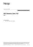 Chemistry - Grade: 11 - Queensland Certificate of Education - Studocu