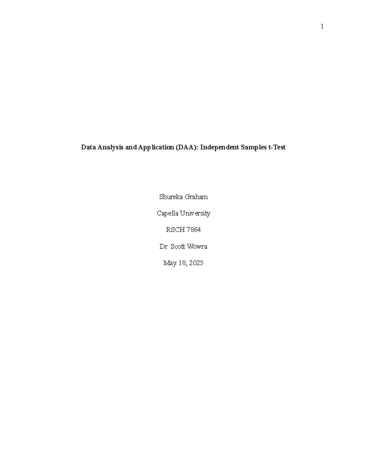 Data Analysis and Application (DAA): Independent Samples t-Test ...
