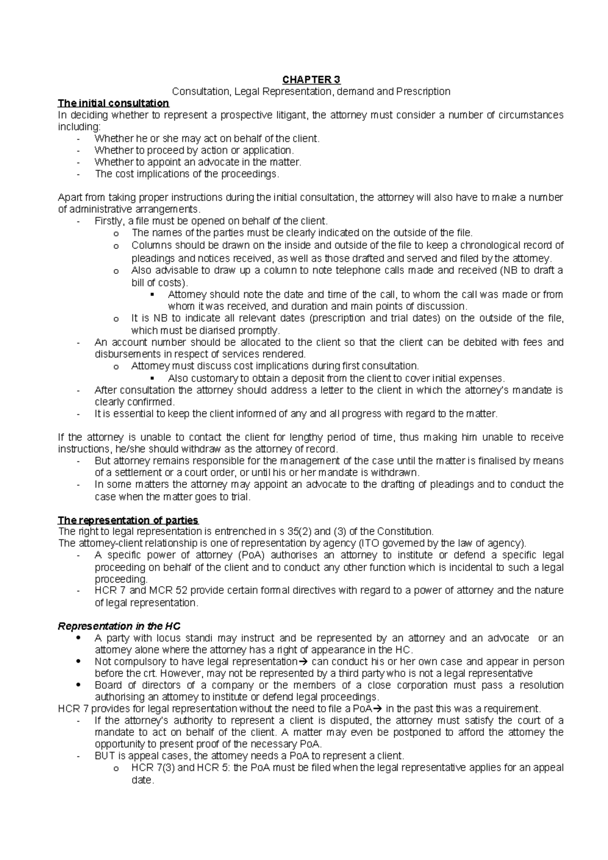 CHAPTER 3 Summary: Civil Procedure Notes for Exam Prep - Studocu