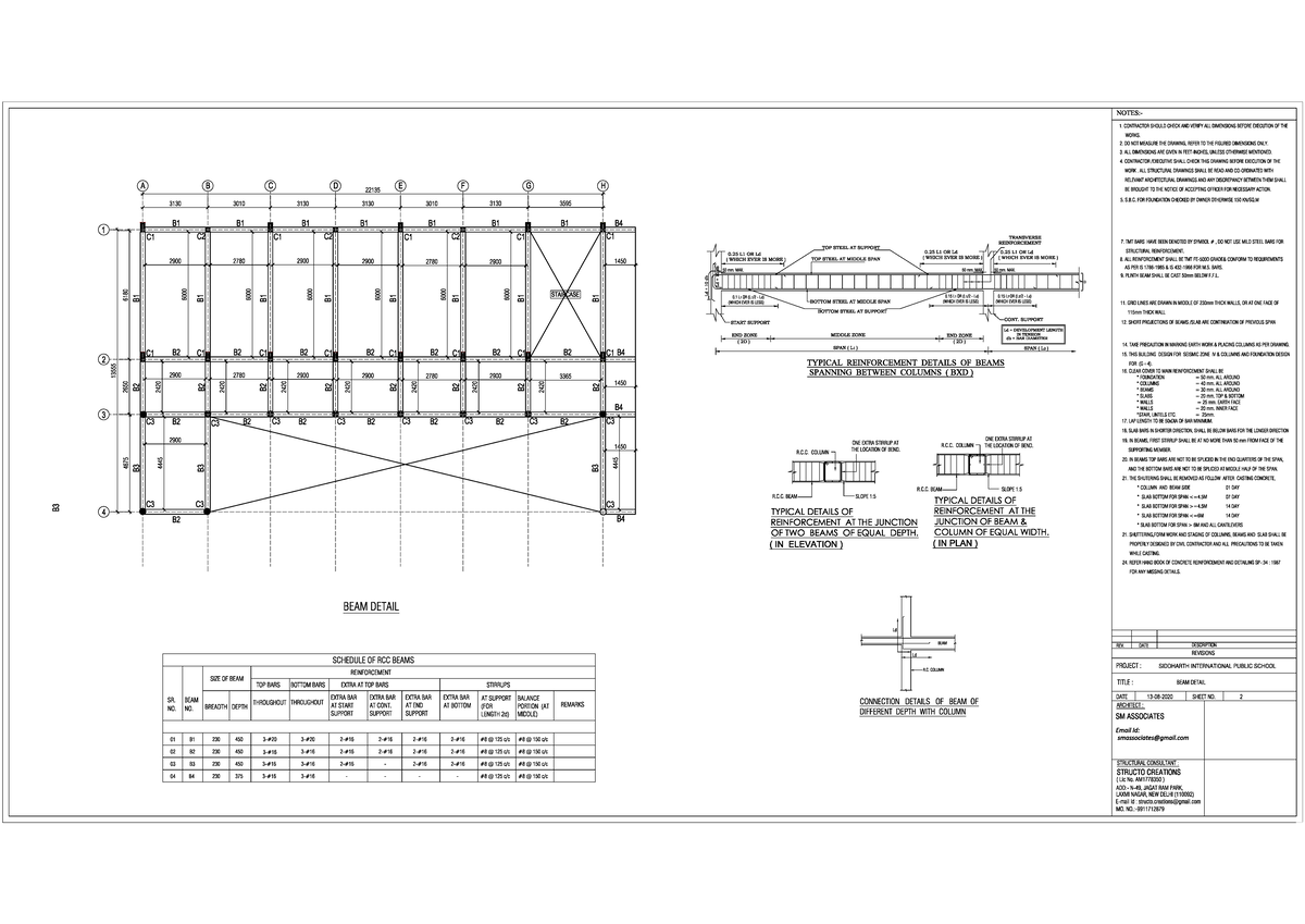 BEAM Detail R2 - Structural Reinforcement Guidelines for Project - Studocu