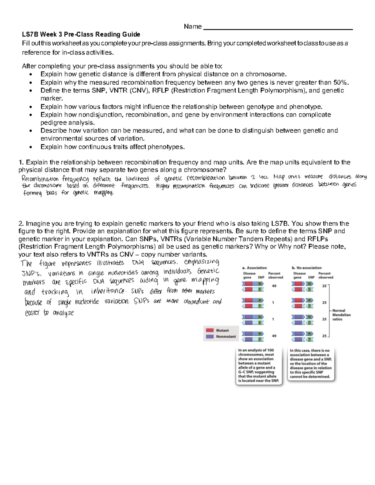 LS7B+Week+3+RG - week 3 pre class worksheet - Name LS7B Week 3 Pre ...