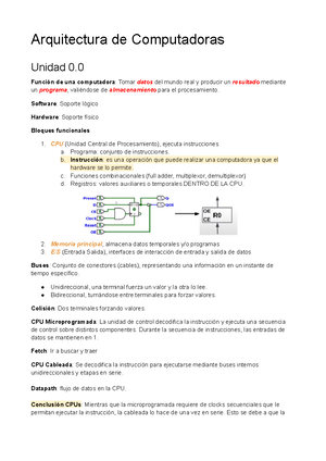 Resumen Para Final Preparando El Final Primer Parcial Bloques Funcionales De Una Studocu